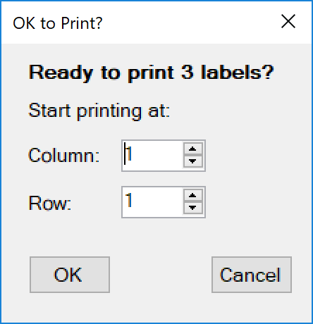 print labels