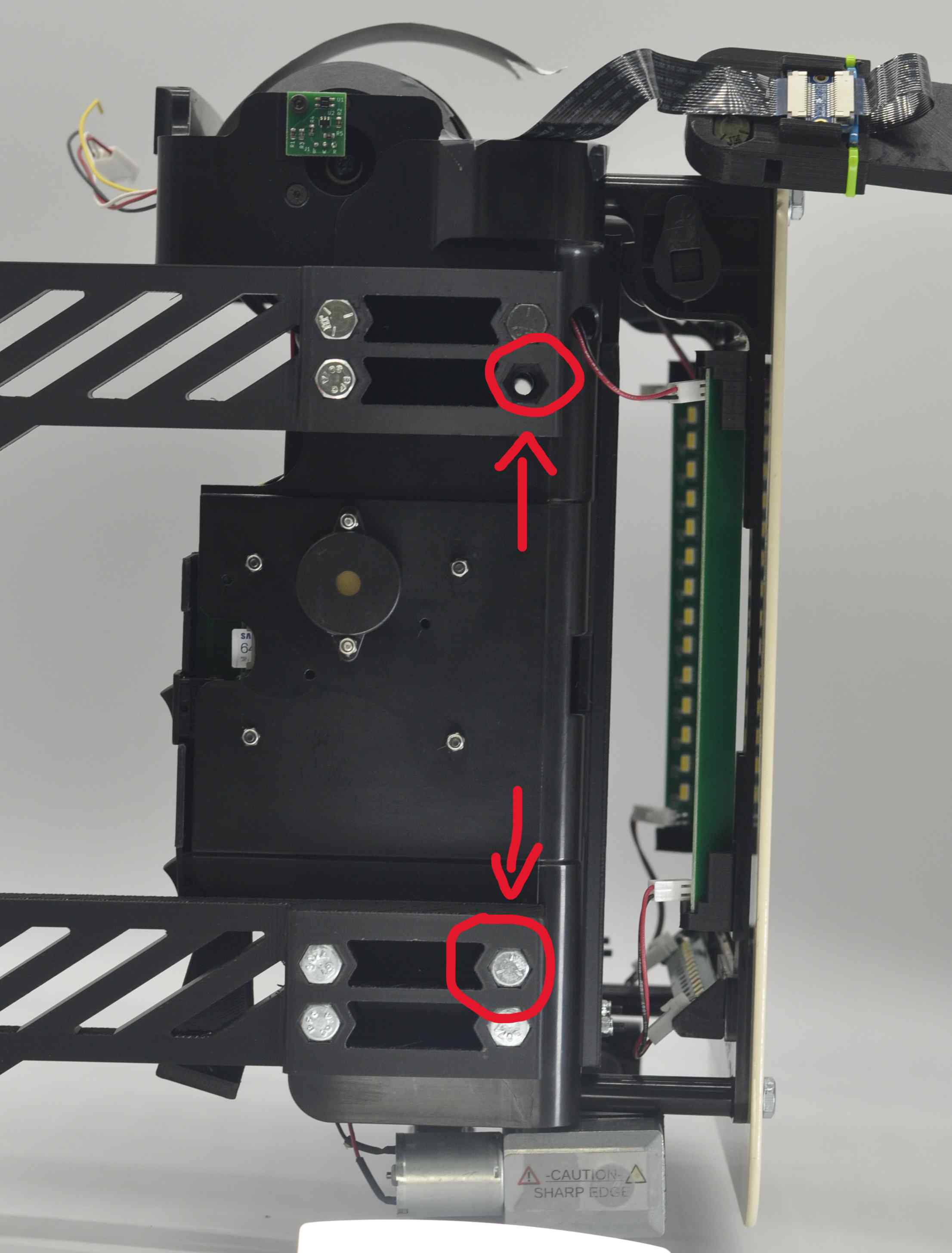 Bolt Locations on Right Hand side of EST.